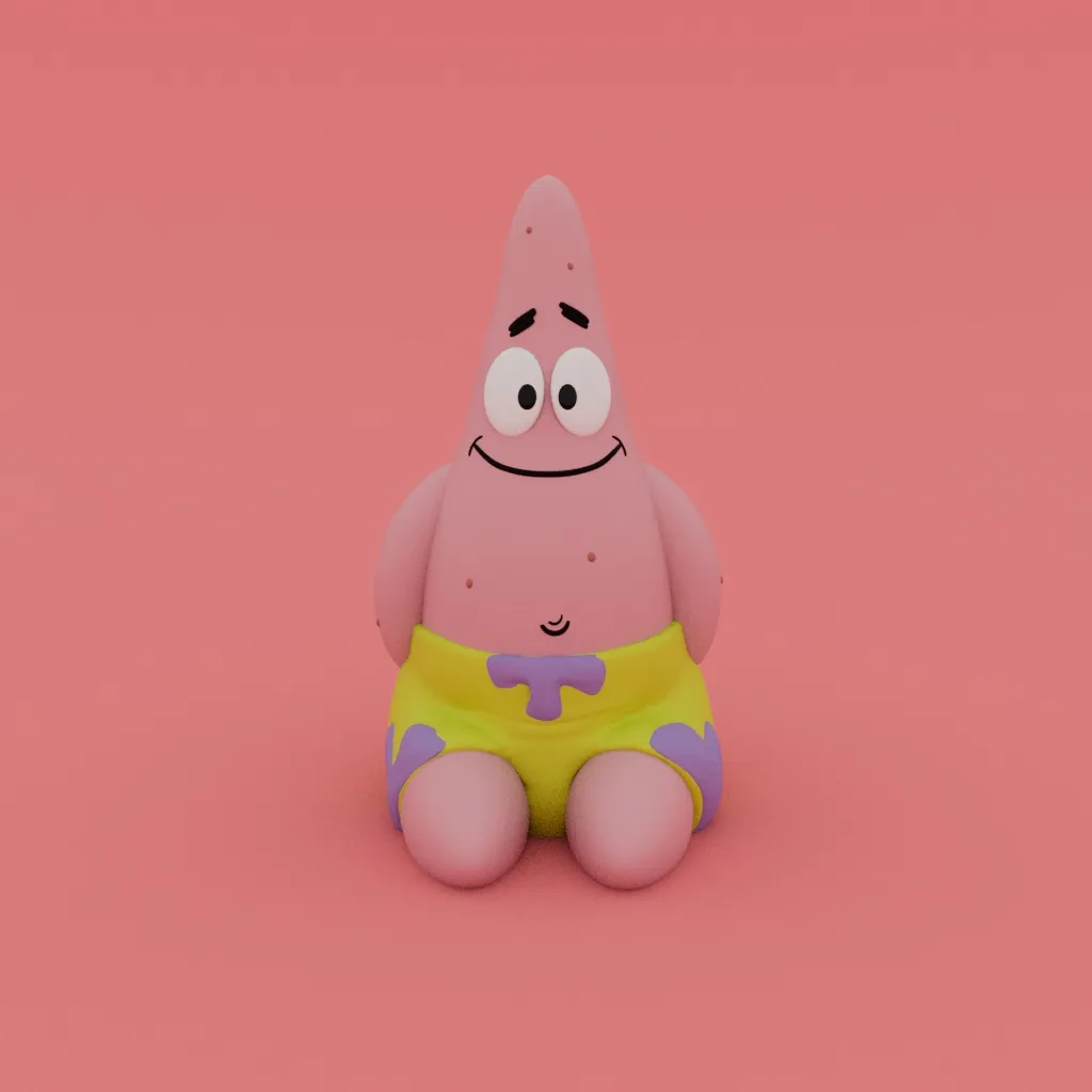 Patrick Star - Sünger Bob Kare Pantolon