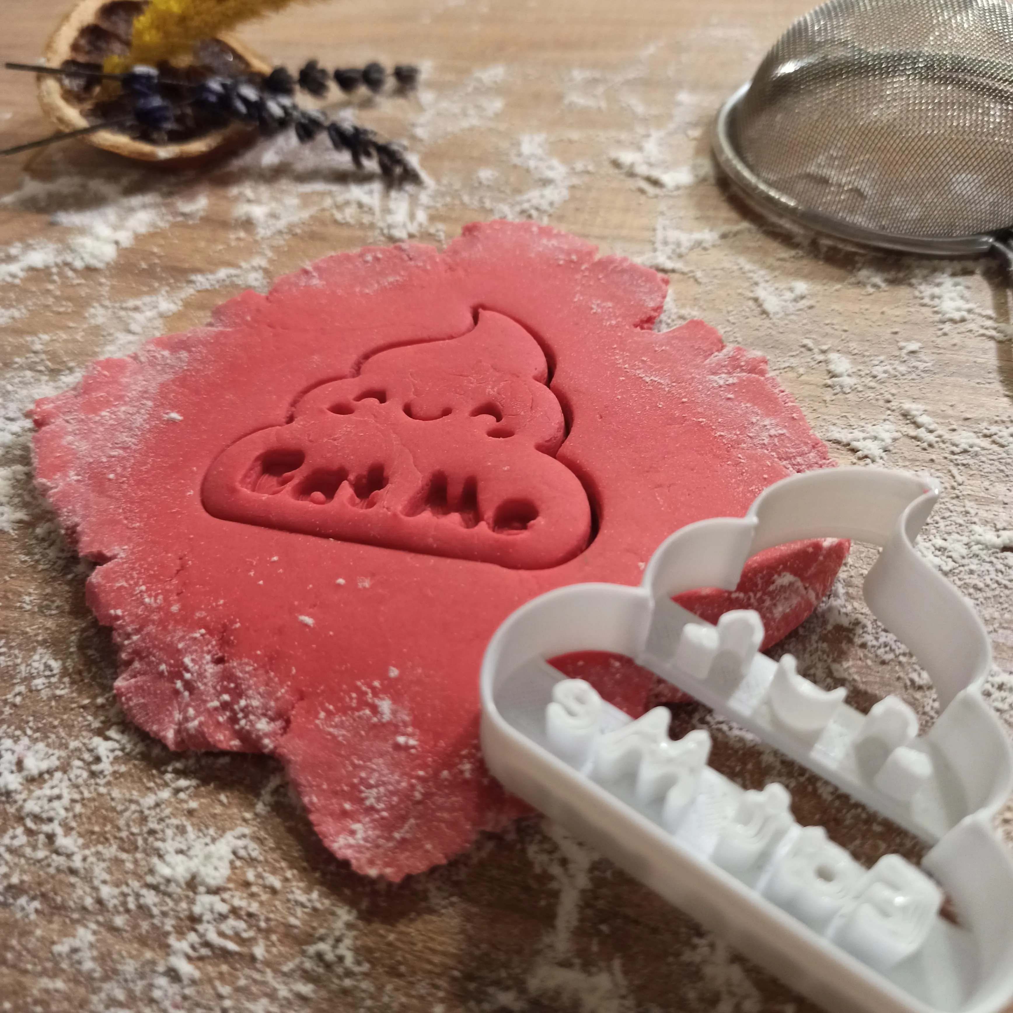 Funny Poop Emoji Cookie Cutter; Eat Me, Shit-Poo Emoji Gift