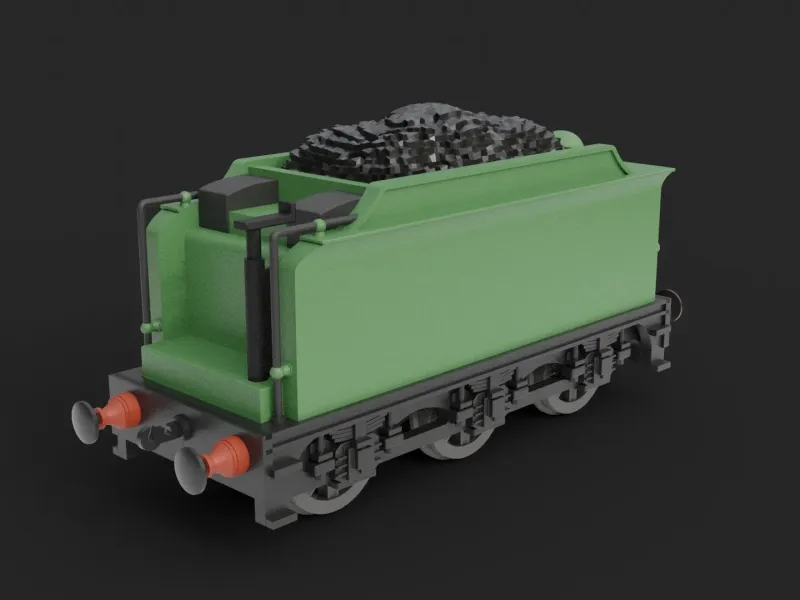 Tender or Coal-Car Train Miniature