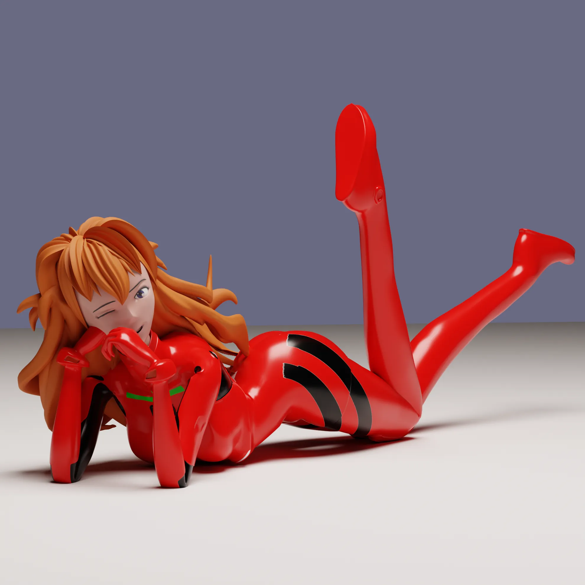 Evangelion Asuka Langley Lying pose
