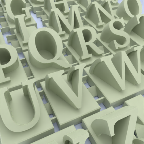 3D name from letters - Elegant Font-1