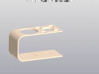 Simple bathroom organizer