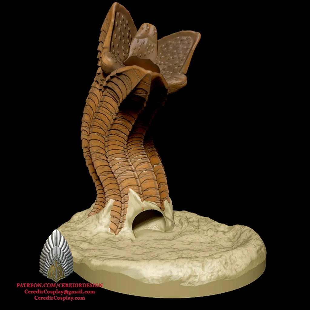 Dune Sandworm Dice Tower 3D DIGITAL DOWNLOAD