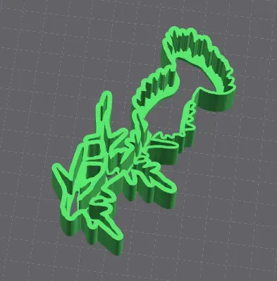 COOKIE CUTTER THISTLE FLOWER GINGERBREAD