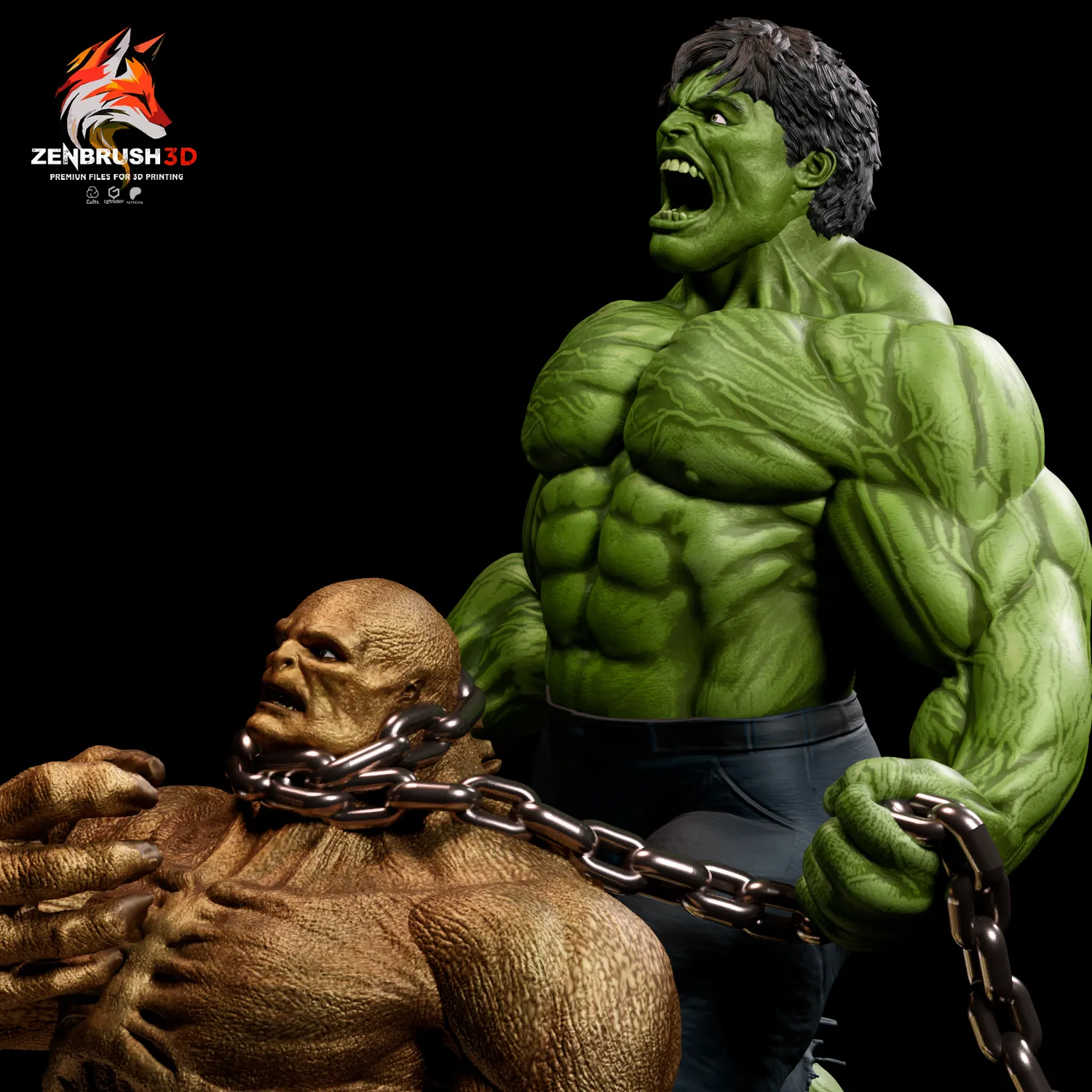 EL INCREÍBLE HULK VS ABOMINACIÓN - DIORAMA IMPRESIÓN 3D