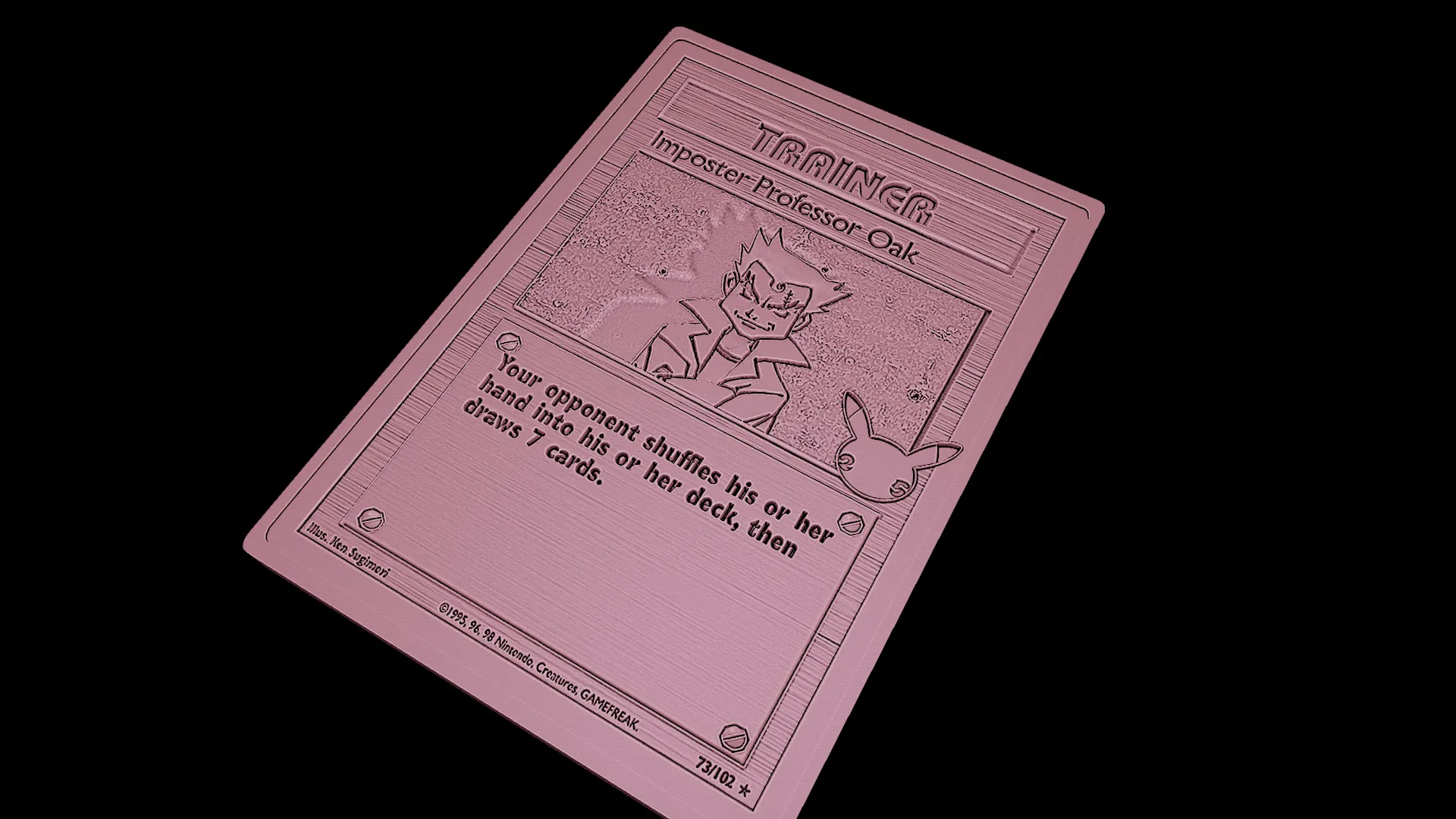 Imposter Professor Oak - rare Pokemon card