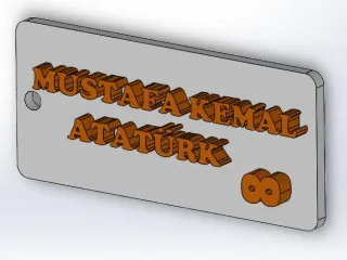 Mustafa Kemal ATATÜRK anahtarlık