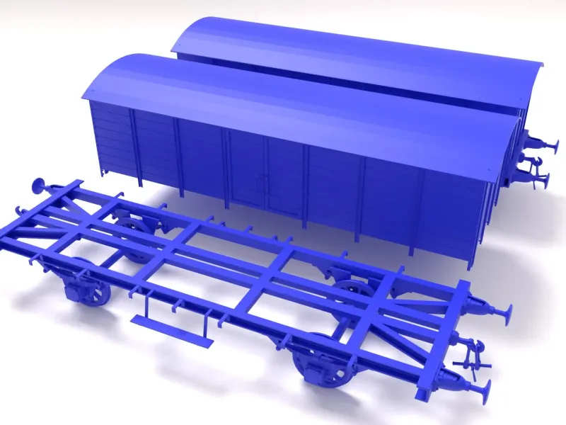 Type GR20 railway wagon - close