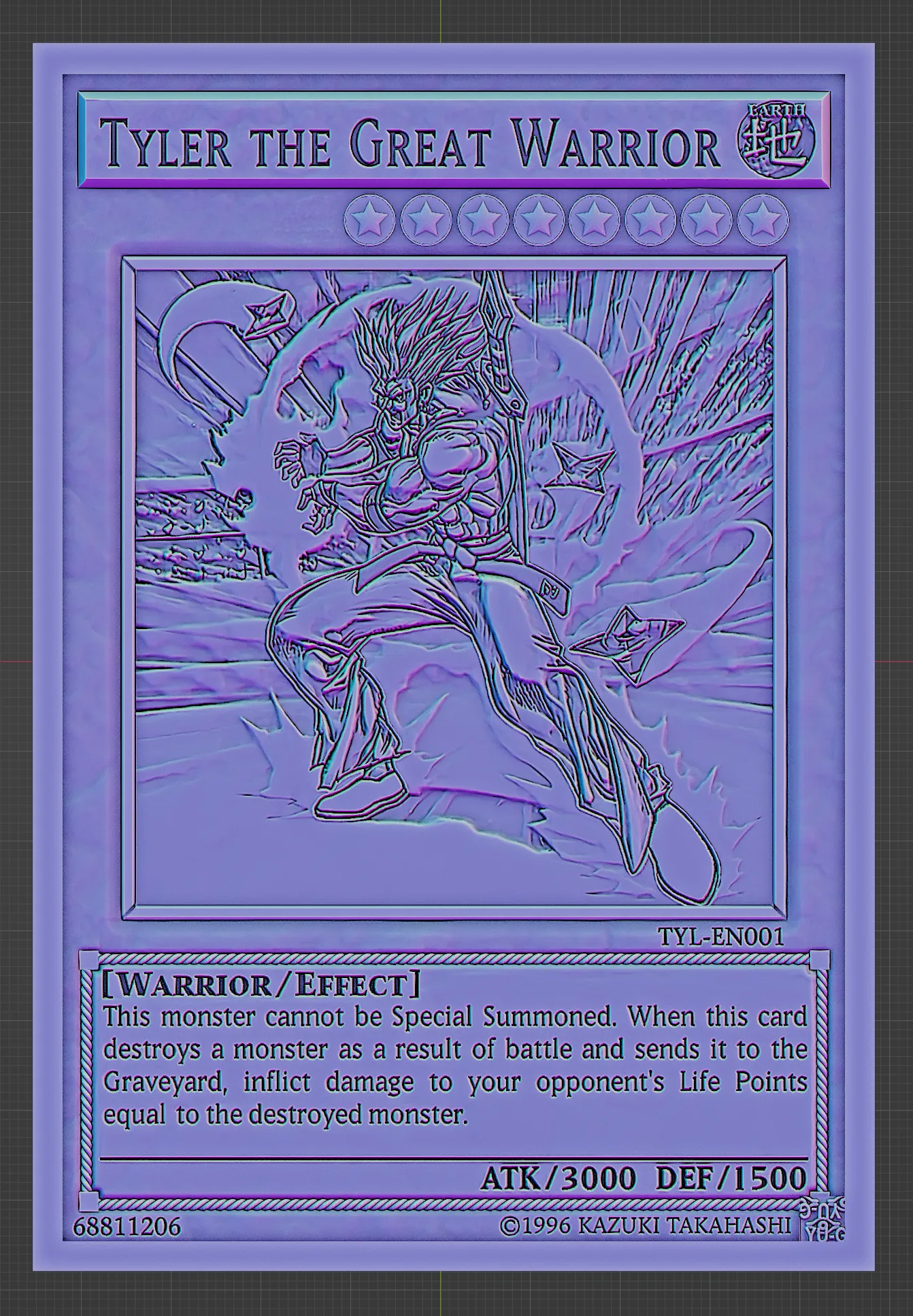 tyler the creator yugioh card Tyler The Great Warrior Legendary Yu-Gi-Oh Proxy Card Tribute