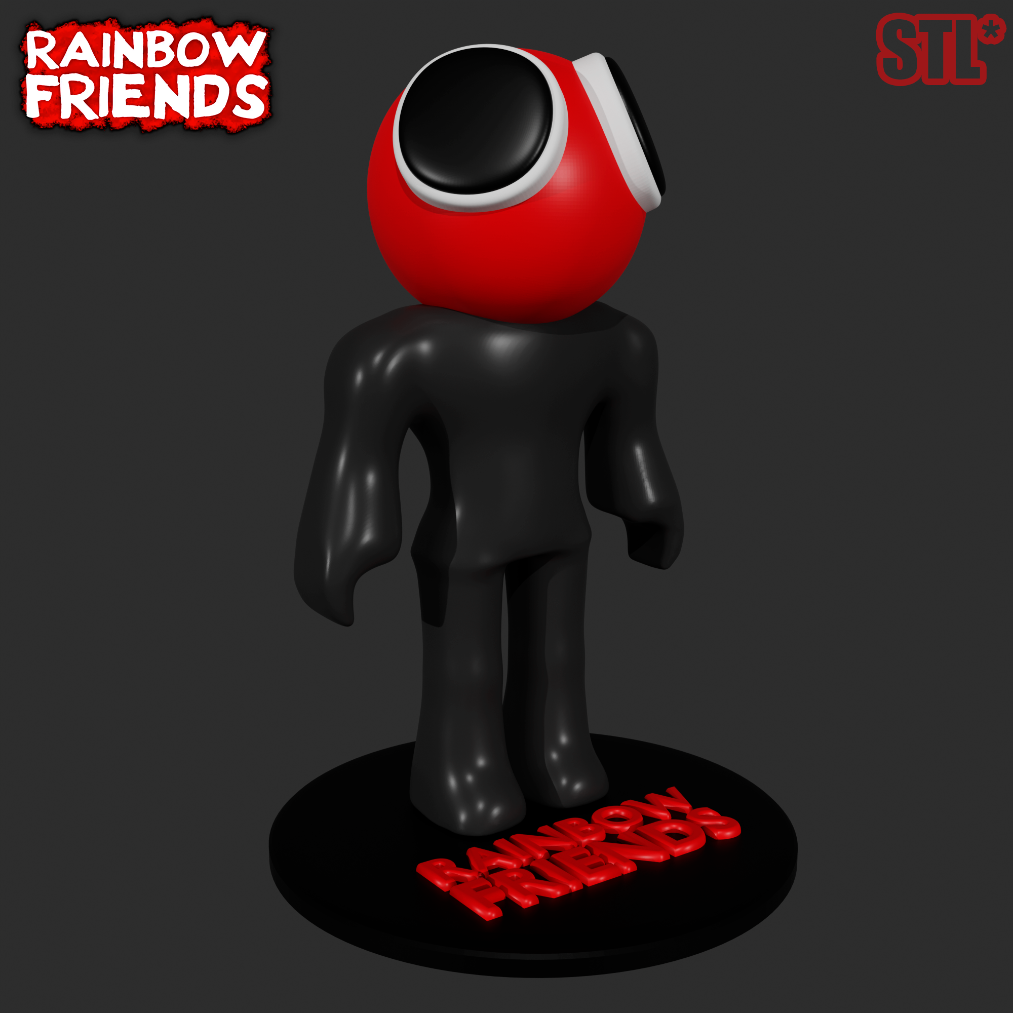 RED FROM ROBLOX RAINBOW FRIENDS, 3D FAN ART
