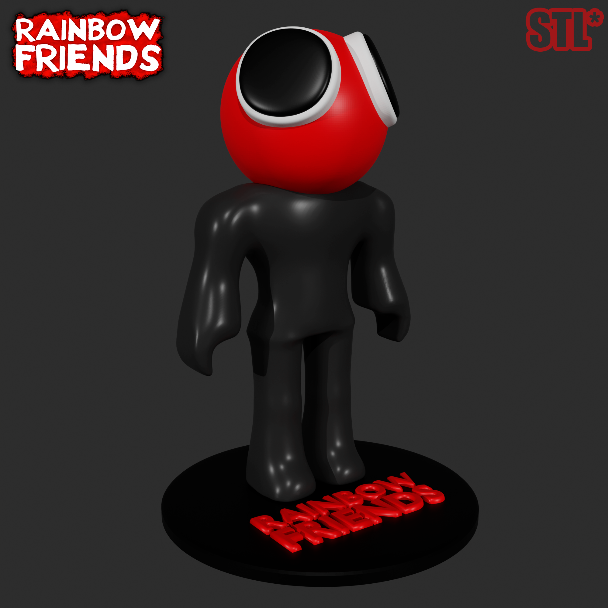 Red Rainbow Friends Sculpture Roblox