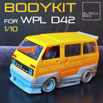 WPL D42 RC BODYKIT BY BLACKBOX 1-10TH 3d model