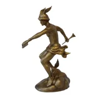 Hermes Staute Greek God 3D print model-3