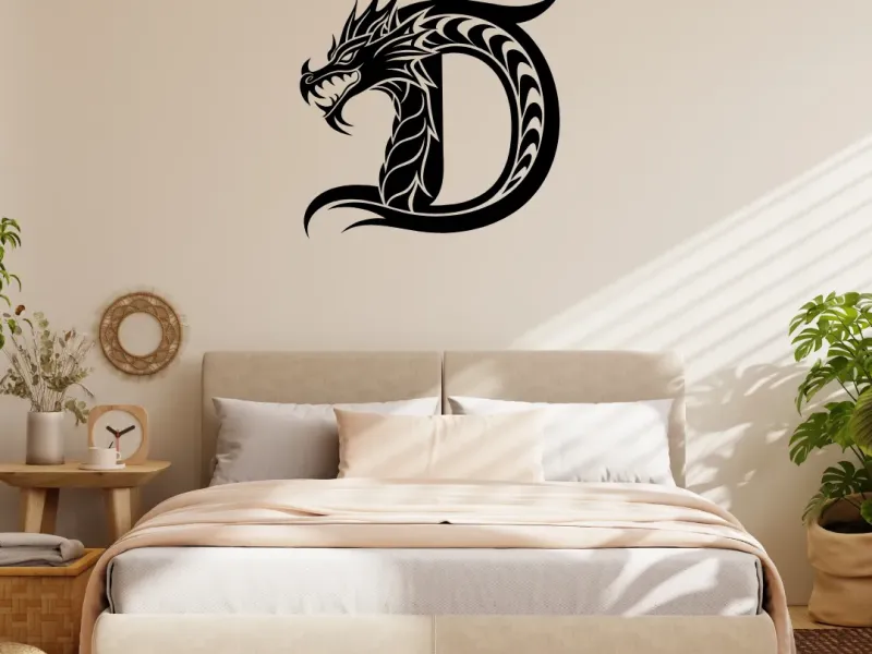 D For Dragon Wall Art