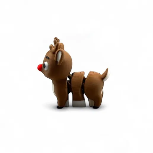 Vibrating Rudolph Other STL Descarga - Rudolph Articulating Flexy Reindeer Fidget ...