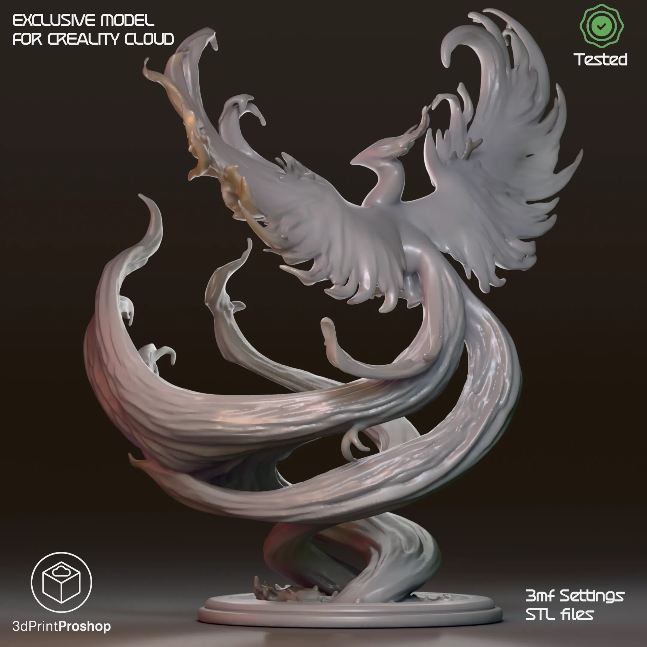 🔥 Phoenix Sculpture – 3D Printable Fan Art 🕊️