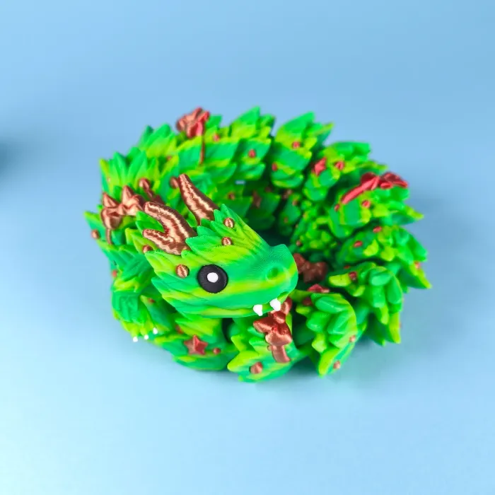 3D Printer Files | 3MF File | Flexi Xmas Dragon – Toy • Keychain ...