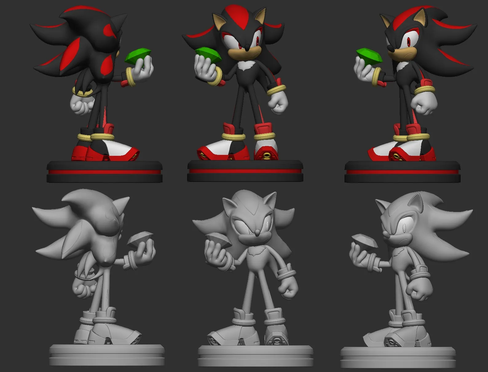Shadow the Hedgehog with Chaos Emerald