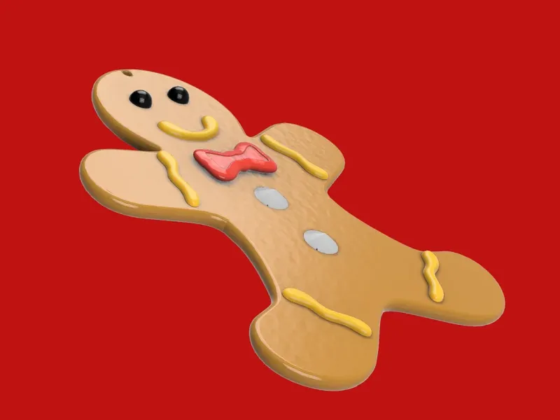 Bonhomme en pain d'épices 3D : La touche festive pour Noël