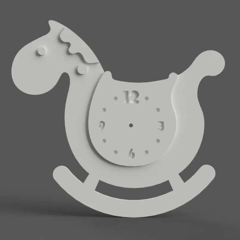 rocking horse clock for CNC - 3D print