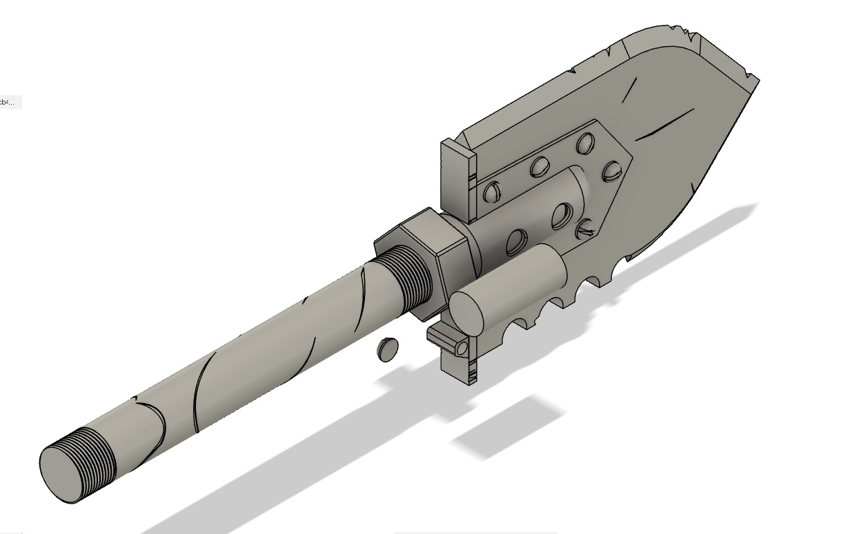 Brute Brainer MK III Latrine Shovel, Darktide | 3D Models Download ...