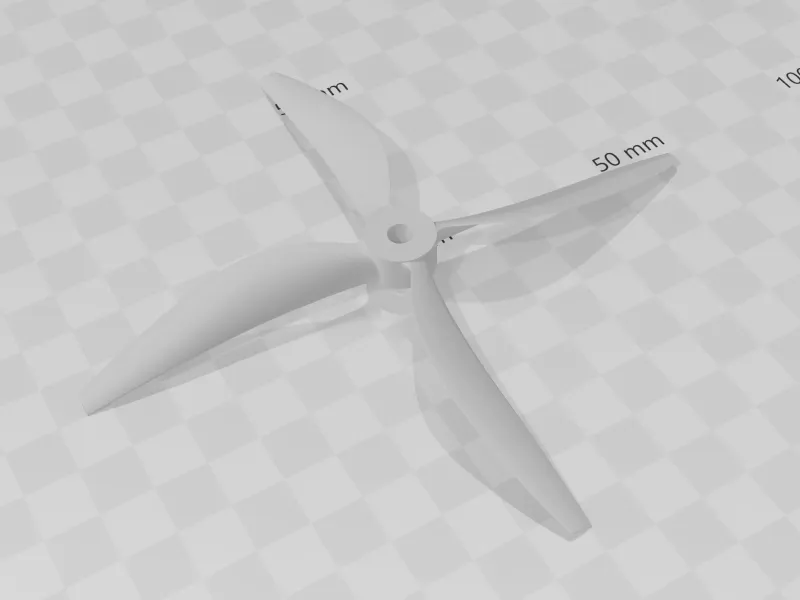 Drone propeller 5.1" diameter, 5.3" pitch. 5mm bore