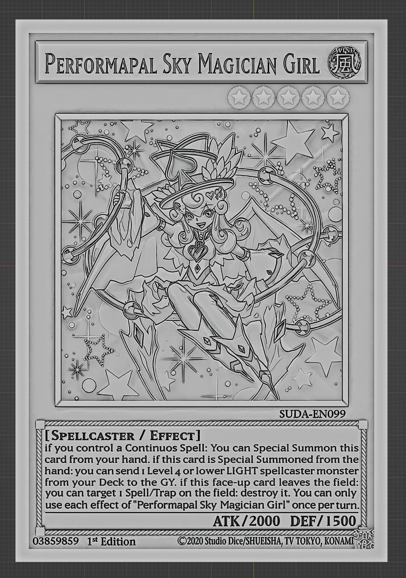 Performapal Sky Magician Girl - yu-gi-oh!
