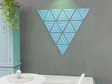 3d wall panel decor "triangles"-5