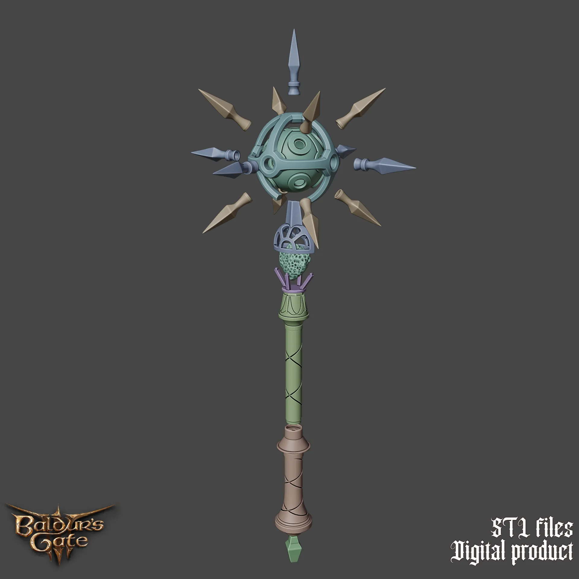 Fantasy Blood Of Lathander Mace Baldurs Gate 3