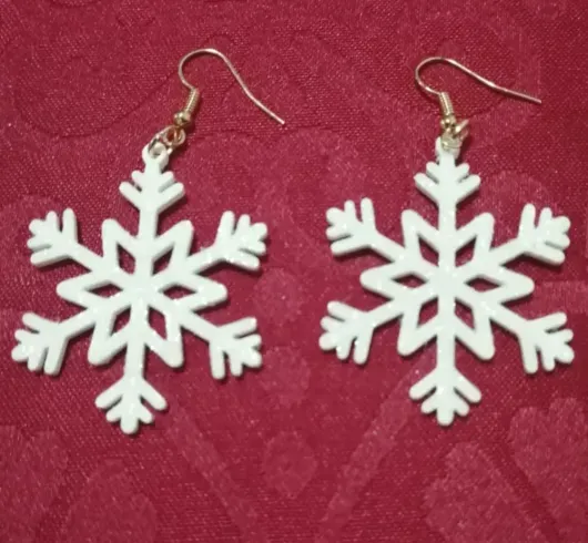 Snowflake earrings / ornament