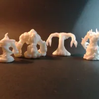 4 Elemental Pack - PRESUPPORTED - 32mm scale - D&D-6