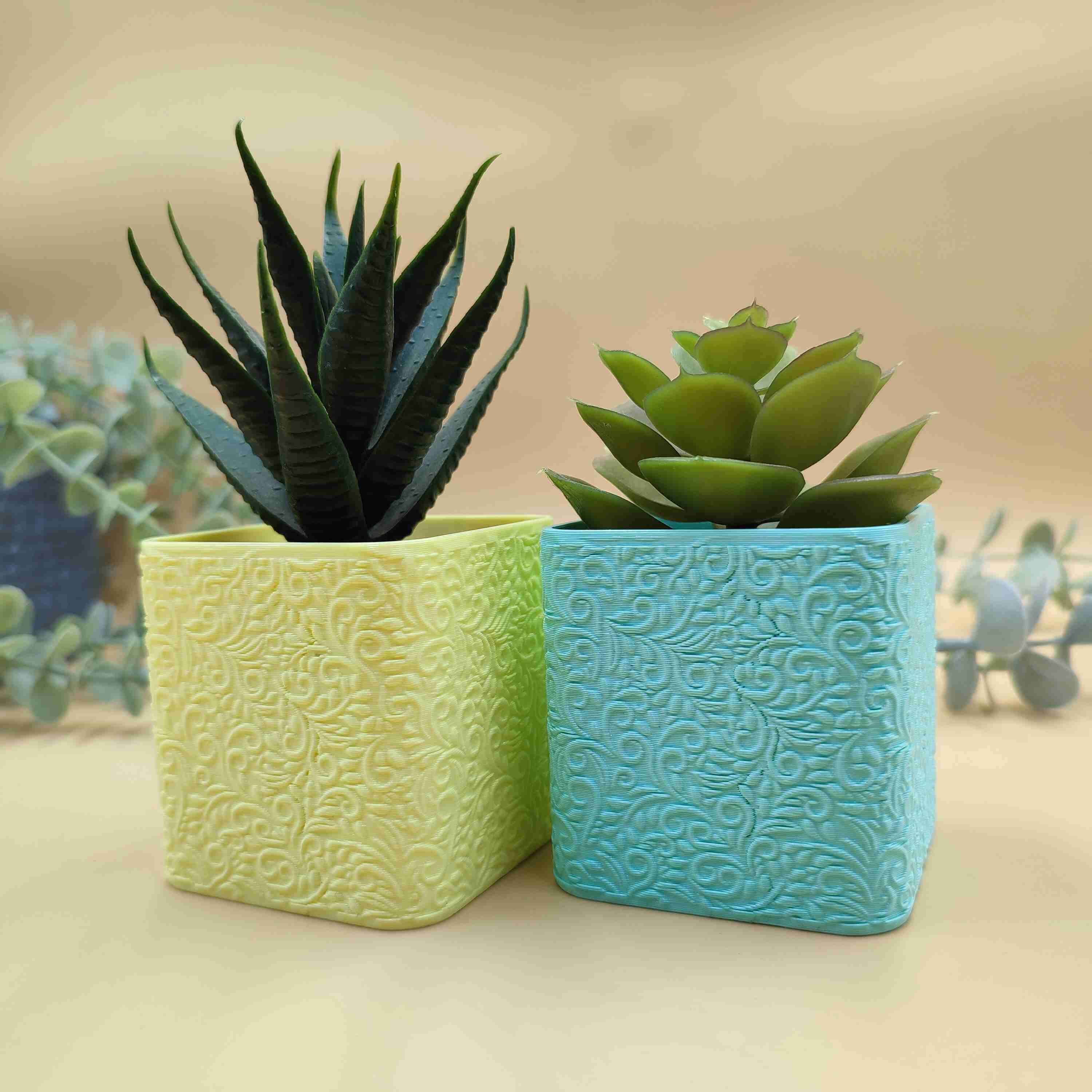 Cube Floral Planter Set | 3D models download | Creality Cloud