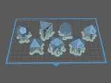 Dice Set – Ready to Print - 7 Piece Set – Lobster font-8