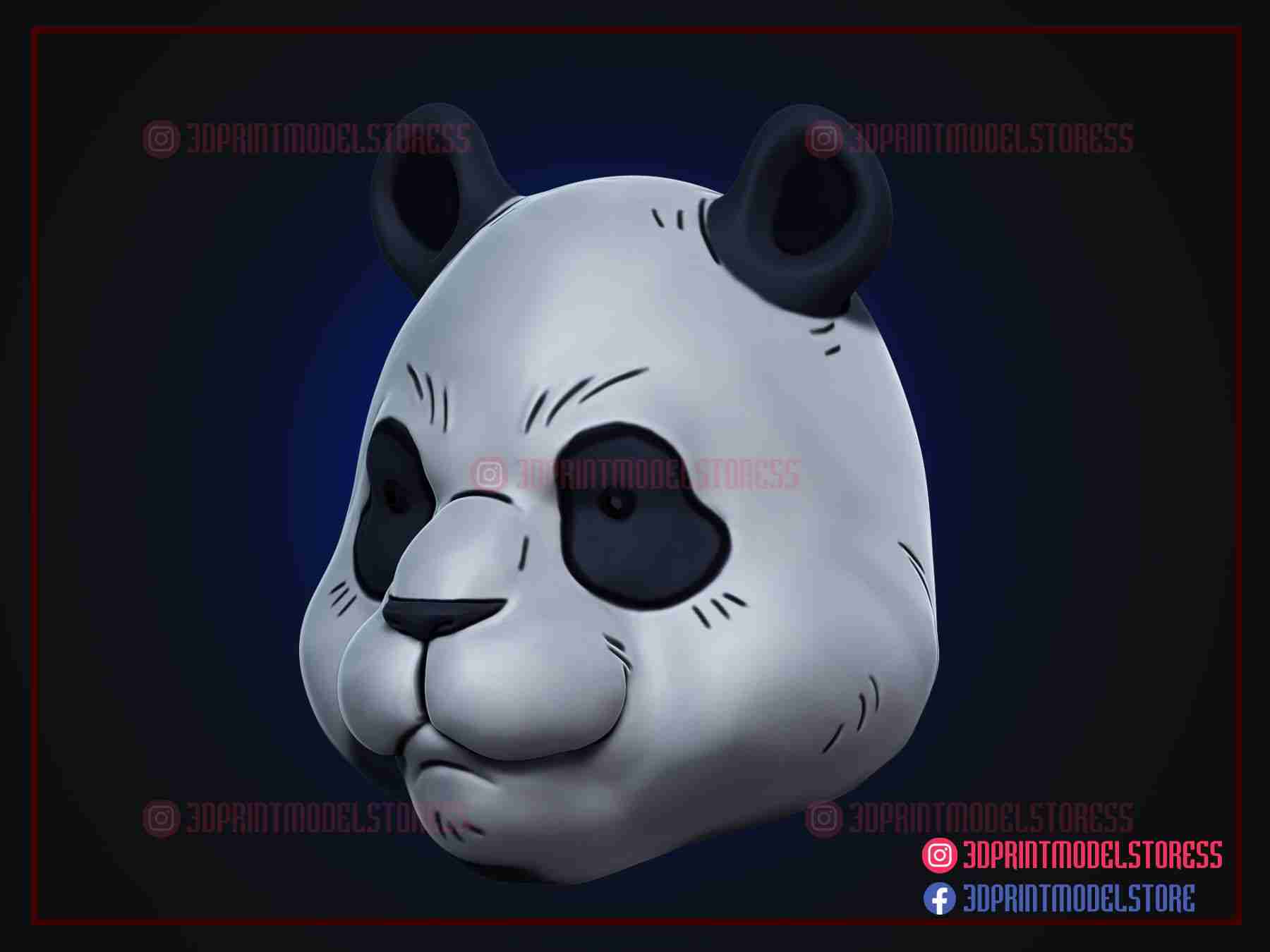 Jujutsu Kaisen Panda Helmet - Sorcery Fight Anime Cosplay | 3D модели  скачать | Creality Cloud