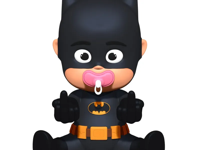 Baby Batman Middle Finger