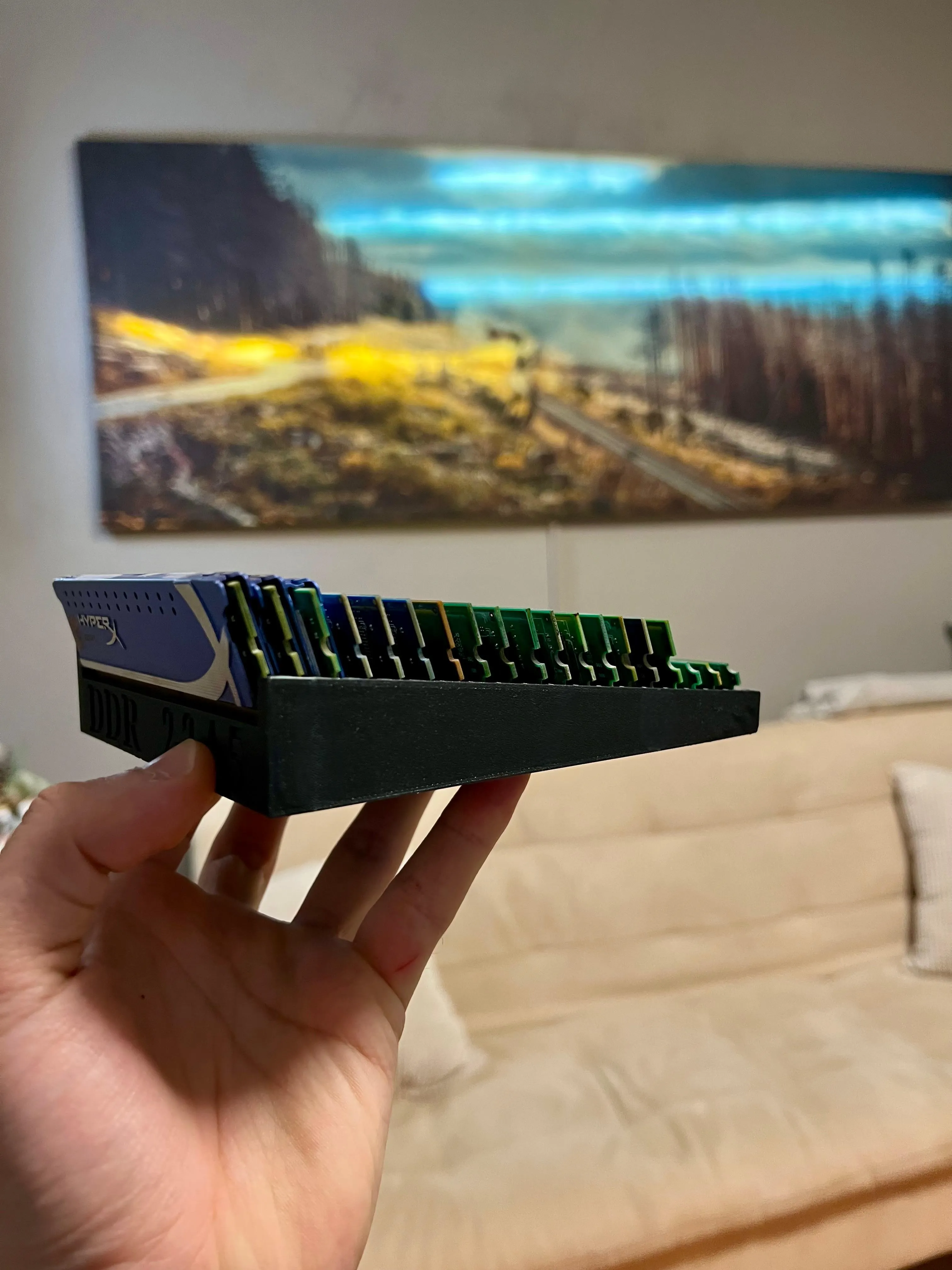 desktop computer ram memory stand holder easy printing