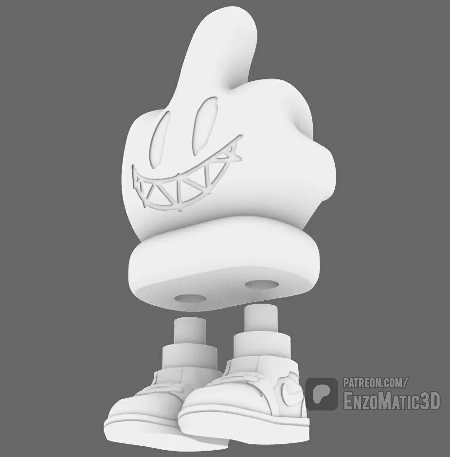 middle finger fuck hand funny table decoration STL
