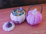 Sexy vampire girl pumpkin Candy bucket Halloween STL-2