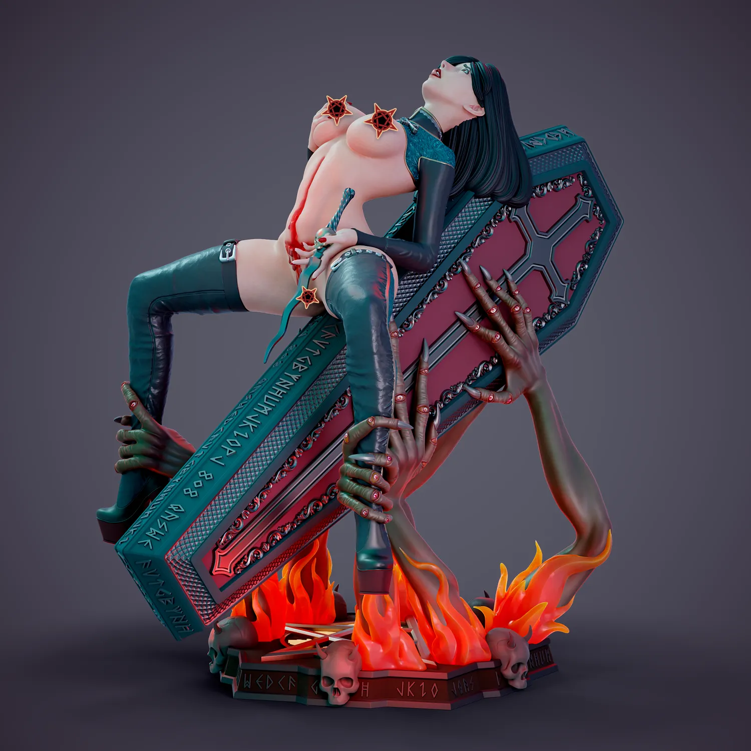 FIGURINE COLLECTION / SECT OF LUST / 3 PIECES