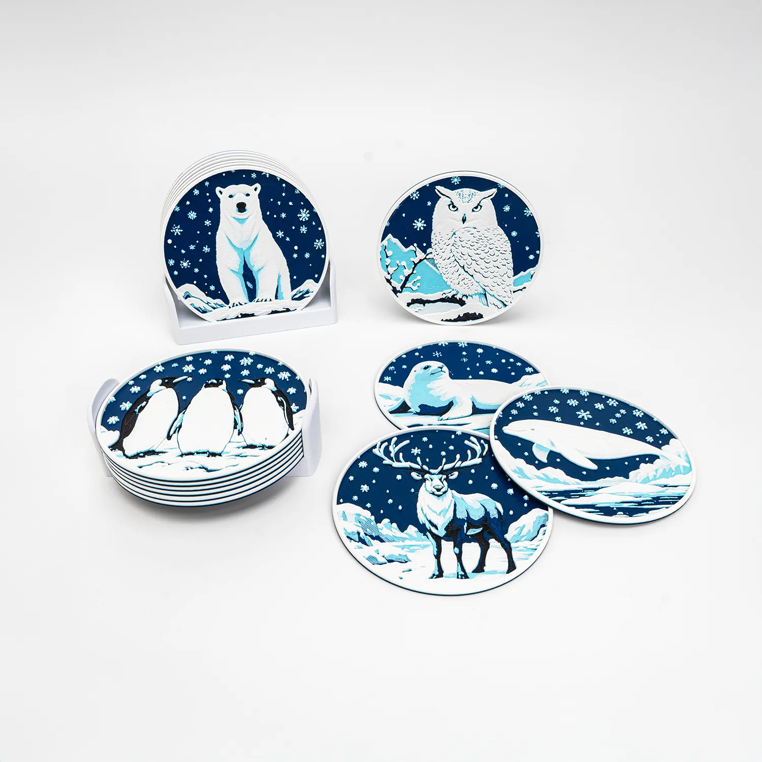 Arctic Wildlife Coasters