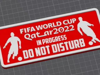 FIFA World Cup Qatar 2022 In Progress Plate