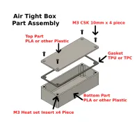 Air Tight Box ( 60x60x20mm)-3