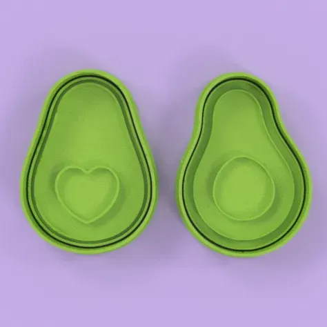 CORTANTES + ESTAMPAS AGUACATE - PALTA / AVOCADO CUTTERS
