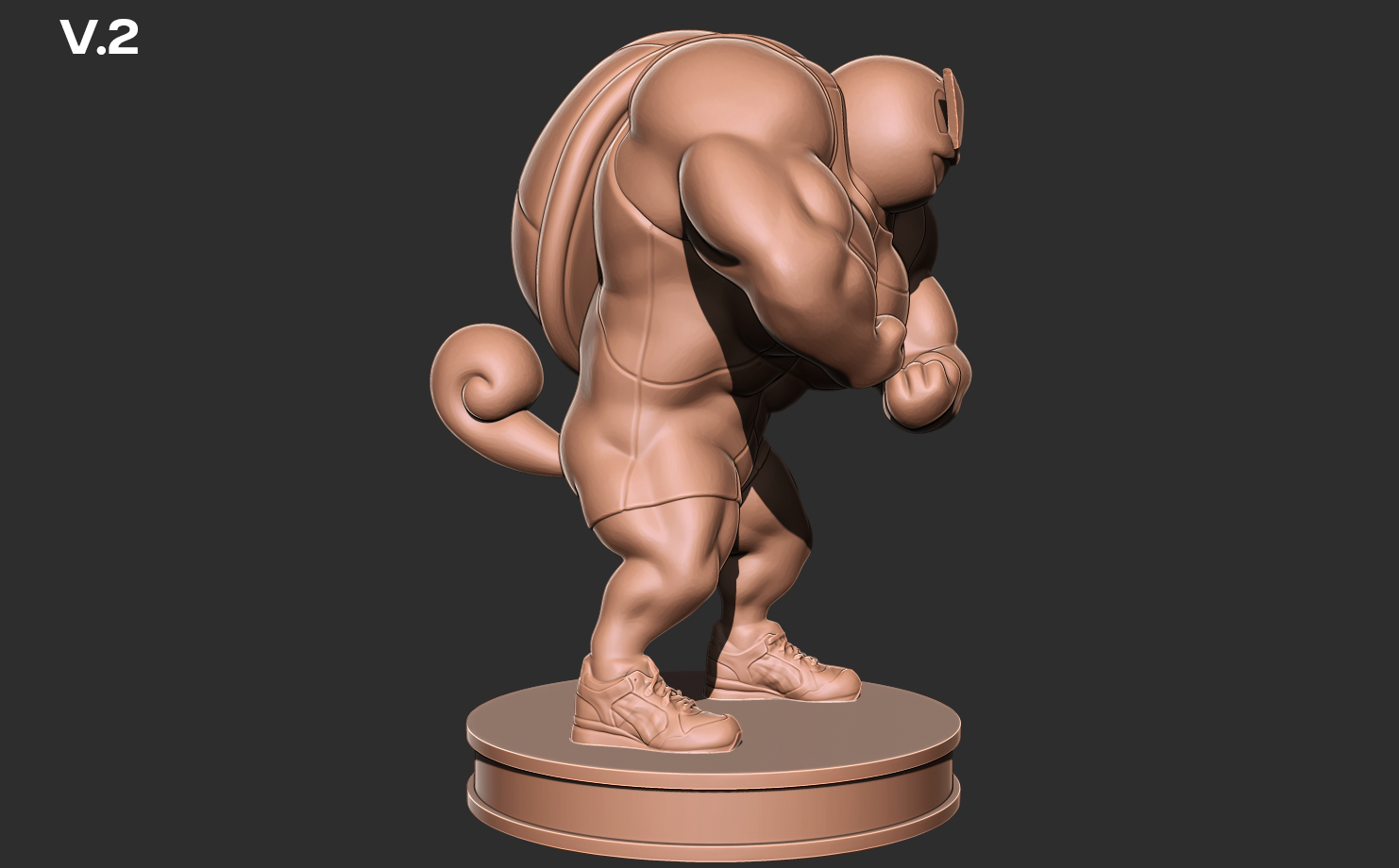 STL file Squirtle muscle・3D printing design to download・Cults