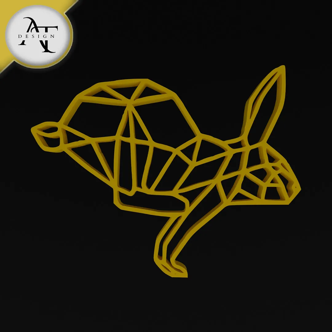 Rabbit - Wall Art Decor - [ Version 5 ] | 3D models download | Creality ...