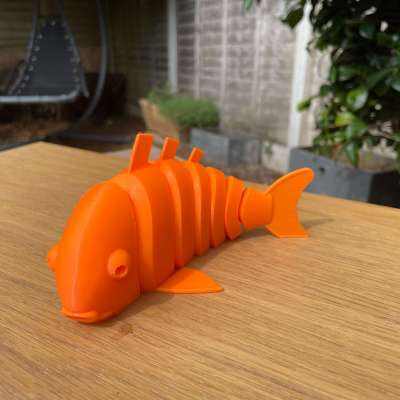 Articulated Goldfish Carp Koi 3d model