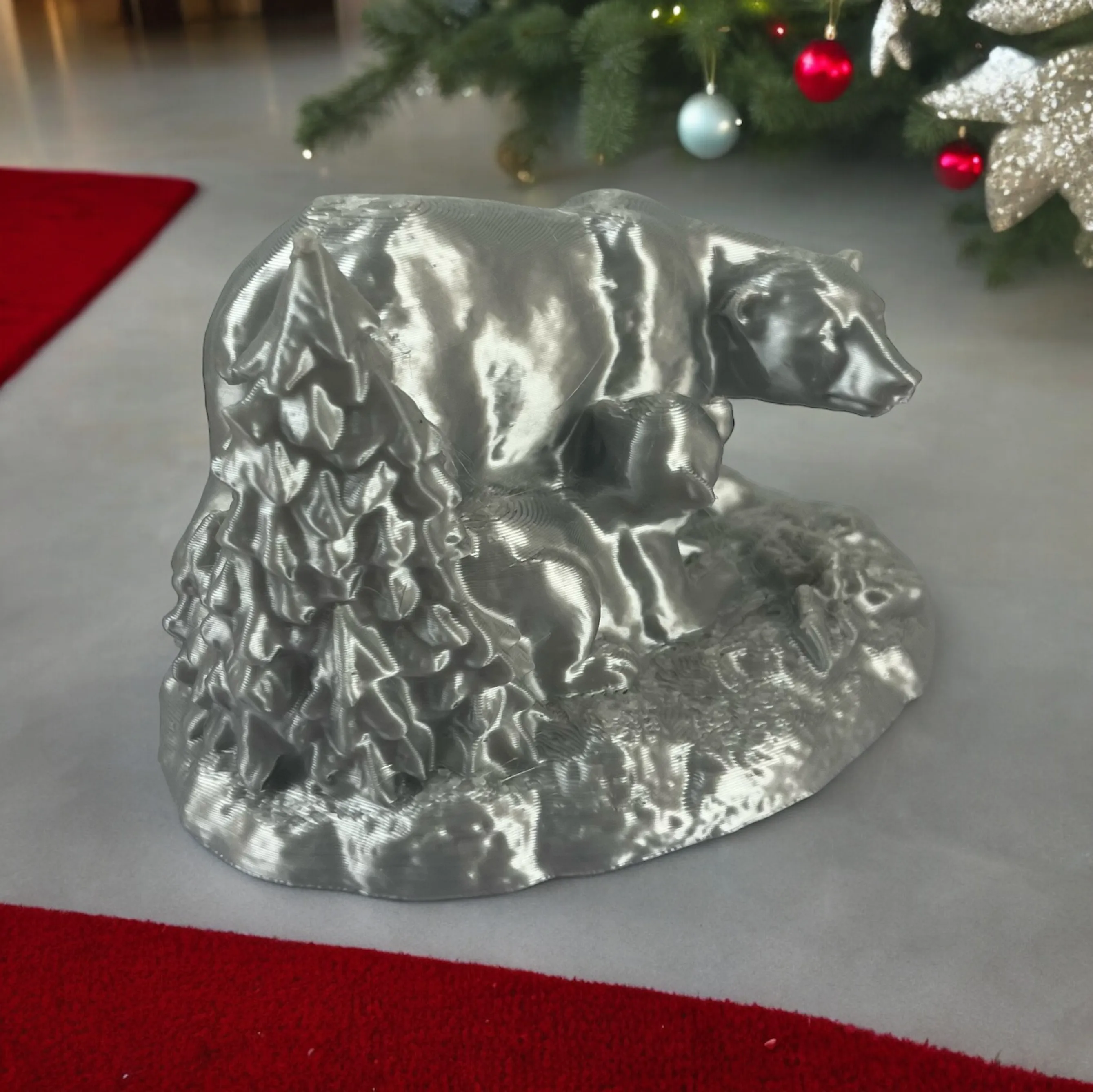 Oso polar navideño