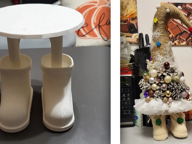 Christmas tree base, Gnome stand (6 versions)