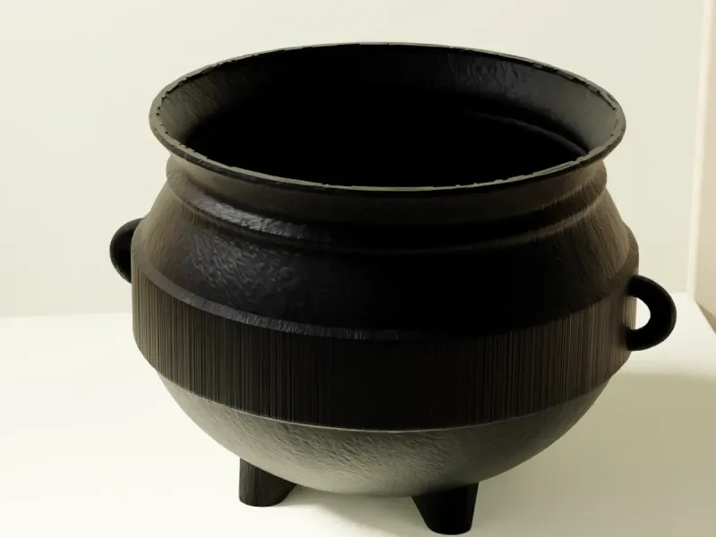 Spooky Cauldron Planter-Pot-Bowl