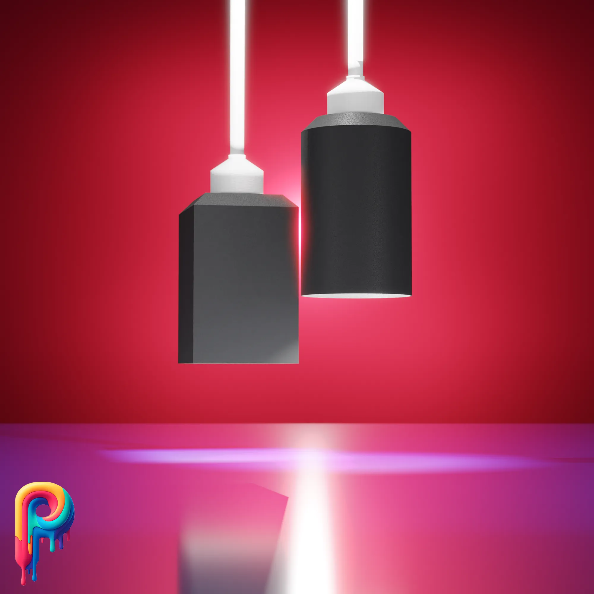 Minimalist Lampshade Set by Polymeria
